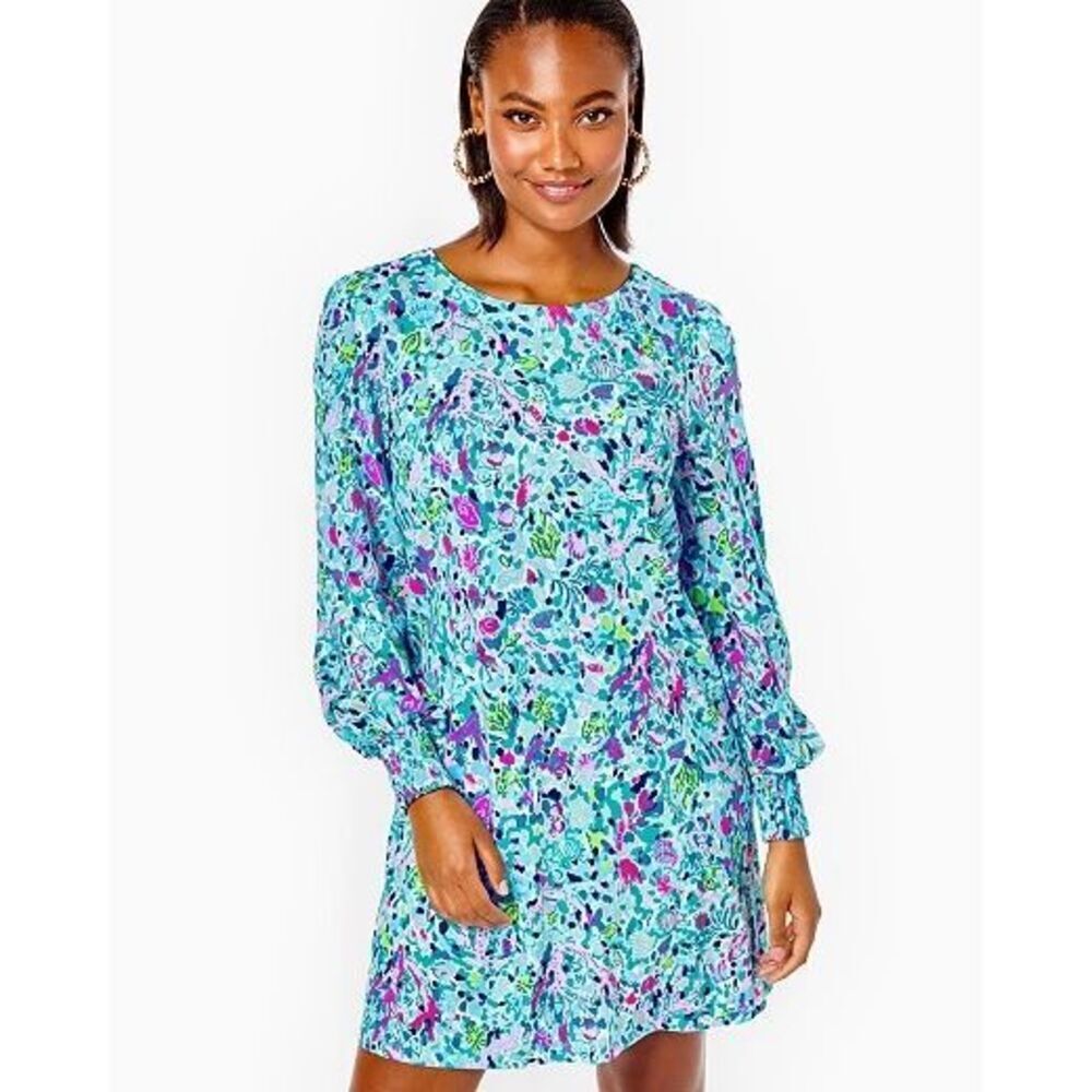 Lilly Pulitzer Diann Knit‎ Dress Multi Dive Bar size M